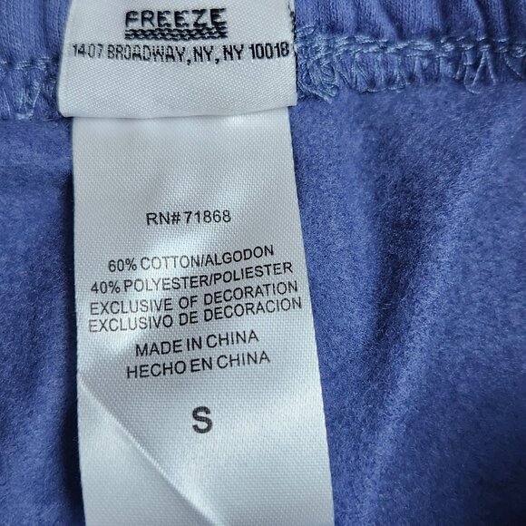Freeze NY Mickey Truly Original Jogger Blue Women Size S Fleece Tonal Embroidery - Picture 9 of 16
